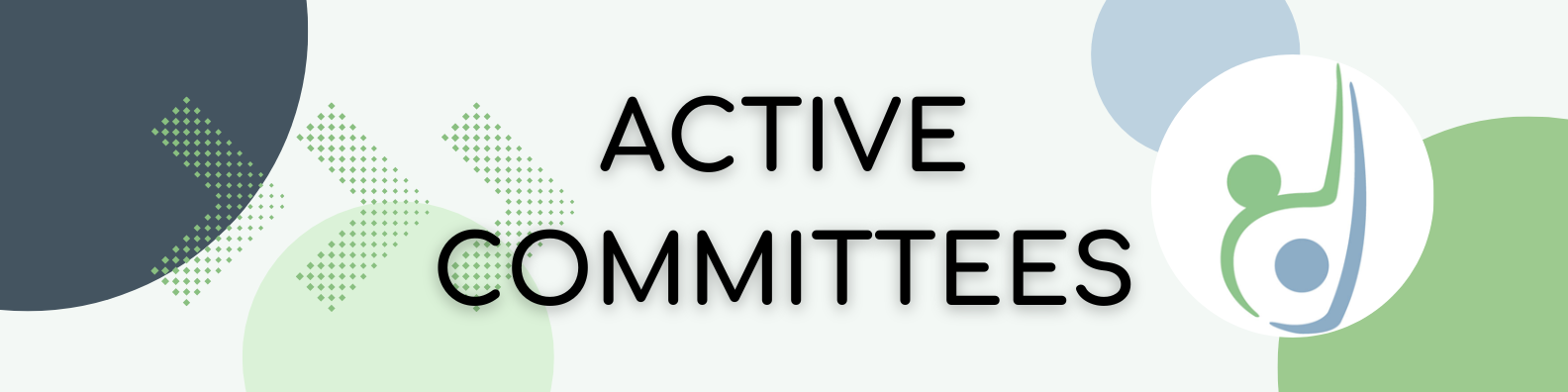 Web banner that reads &quot;Active committees&quot;