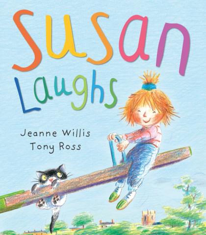 Graphic of the book cover Susan Laughs
